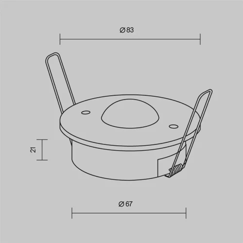 Датчик присутствия DALI (Белый) 727001 - фото 4