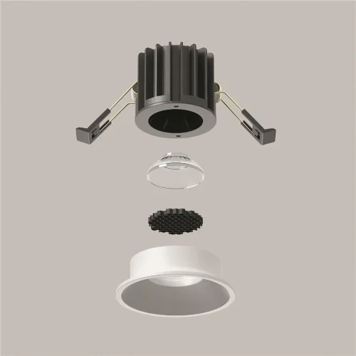 Встраиваемый светильник Round 3000K 7W 50° (Белый) - фото 6