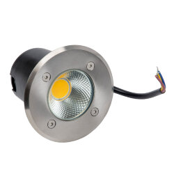 ULU-B14A-6W-2700K IP67 GREY Светильник светодиодный тротуарный, Архитектурный встраиваемый, Теплый белый свет 2700К, Корпус серый, TM Uniel