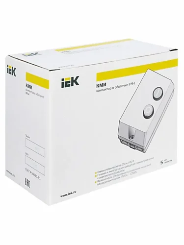 Контактор КМИ-10960 9А 380В/АС3 IP54 KARAT IEK KKM16-009-380-00 - фото 8