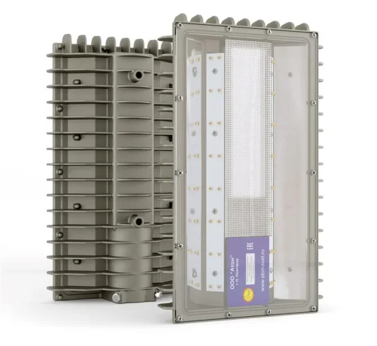 Светильник светодиодный взрывозащ. АТ-ДСП-11/30-220VAC-IP67-EX LED 30Вт 4500-5000К 4600лм 120LED АТОН АТДСП1130220VACIP67EX - фото