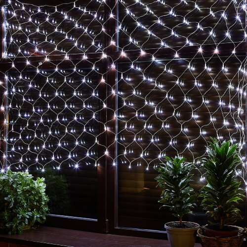 ULD-N2520-240-DTA WHITE IP20 Сетка светодиодная с контроллером, 240 светодиодов, 2.5х2 м, белая, IP20, провод прозрачный - фото 6