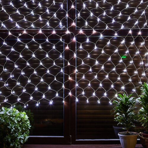 ULD-N2520-240-DTA WHITE IP20 Сетка светодиодная с контроллером, 240 светодиодов, 2.5х2 м, белая, IP20, провод прозрачный - фото 7