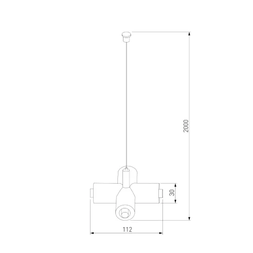Module System Набор подвеса Х-образный с питанием (черный) 85190/00 - фото 5