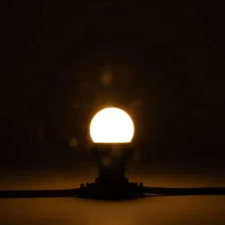 Лампа Ø45 мм для Белт-лайта 220В, Цоколь E27, 2Вт, Тепло-Белая