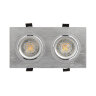 DK3022-CM Встраиваемый светильник, IP 20, 10 Вт, GU5.3, LED, серый, пластик.