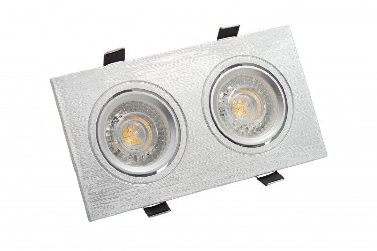 DK3022-CM Встраиваемый светильник, IP 20, 10 Вт, GU5.3, LED, серый, пластик. Фото 3