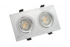 DK3022-CM Встраиваемый светильник, IP 20, 10 Вт, GU5.3, LED, серый, пластик. Фото 3