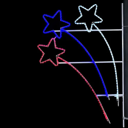 Светодиодная Консоль &#171;Три кометы&#187; 90 x 140 см, Триколор, 220В. Фото 1.