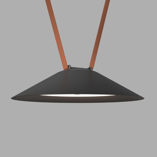 DK5564-BK Cветильник для трека-ремня Belty, серия Flow, со светодиодом, D300*H71мм, 48V DC, 20W, RA90, 120°, 4000K, IP20, черный, алюминий.