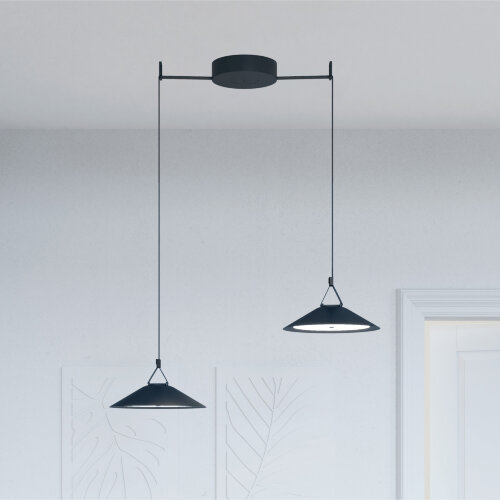 DK5564-BK Cветильник для трека-ремня Belty, серия Flow, со светодиодом, D300*H71мм, 48V DC, 20W, RA90, 120°, 4000K, IP20, черный, алюминий. Фото 6