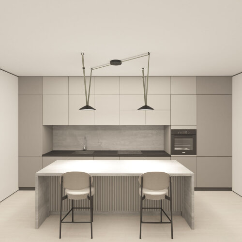 DK5564-BK Cветильник для трека-ремня Belty, серия Flow, со светодиодом, D300*H71мм, 48V DC, 20W, RA90, 120°, 4000K, IP20, черный, алюминий. Фото 7