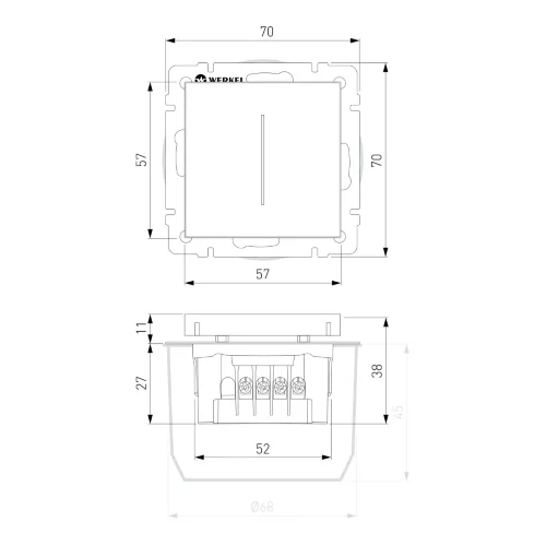 Умный сенсорный диммер (черный) W3443108 - фото 8