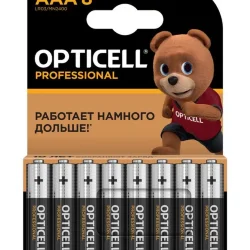 Элемент питания алкалиновый AAA/LR03 (блист. 8шт) Professional Opticell 5052008