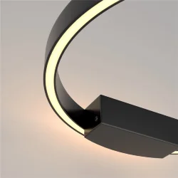 Настенный светильник (бра) Rim 3000К 25Вт (Черный)