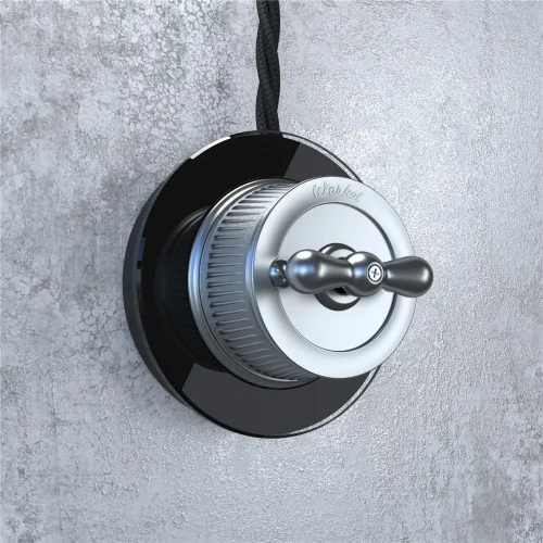 Рамка из стекла на 1 пост черный W0015108 - фото 2