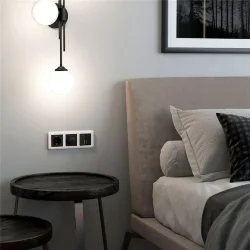 Рамка из поликарбоната на 3 поста Stream перламутровый W0032113