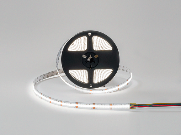 Светодиодная лента 4 в 1 COB, 840 LED/м, 18 Вт/м, 24В , IP20, Цвет: RGBNW, SWG-COB840-24-18-RGBNW - фото