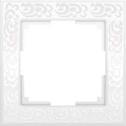 W0012301/ Рамка на 1 пост Flock (белый) W0012301