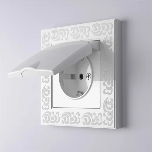 W0012301/ Рамка на 1 пост Flock (белый) W0012301 - фото 2