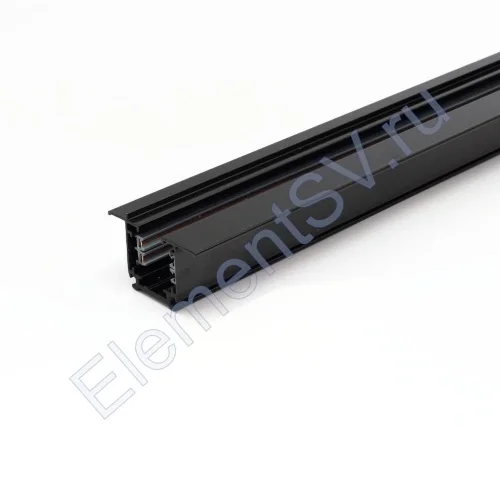 Трек для спотов встраиваемый 4L 2м 4X16 (''трехфазный'', 4 провода, черный) - фото.