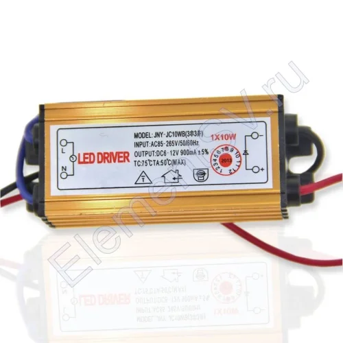 Светодиодный драйвер PS10 (10W, 6-12V, 600mA, IP65) - фото.