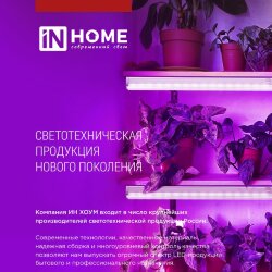 Светильник напольный на треноге светодиодный ТНО-Т2-ФИТО красно-синий 6Т60 60Вт 6 плафонов, пульт на шнуре IN HOME