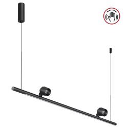 Светильник подвесной светодиодный диммируемый со сменой режимов работы (управление сенсор) «Novotech» 359309, серия: FERMO (крепление на планке)