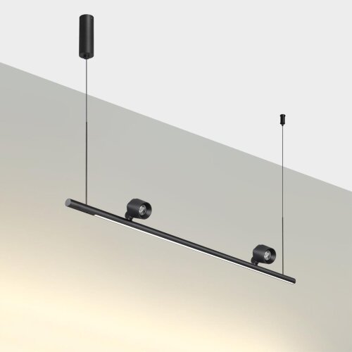 Светильник подвесной светодиодный диммируемый со сменой режимов работы (управление сенсор) «Novotech» 359309, серия: FERMO (крепление на планке). Фото 2.