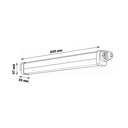 ULO-T20-18W-4000K-L60 IP65 GREY LINKABLE Светильник линейный светодиодный накладной-подвесной, соединяемый, Белый свет 4000K, 2160 Лм, Цвет серый - фото 12