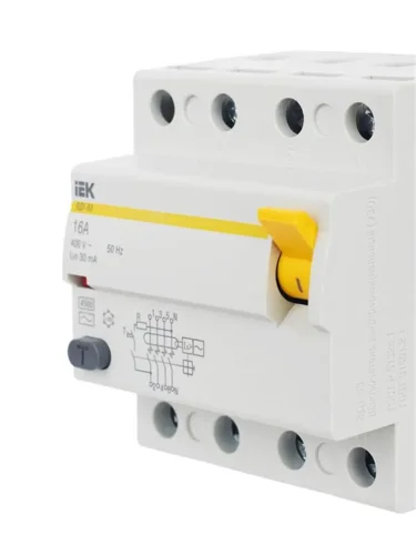 Выключатель дифференциального тока (УЗО) 4п 16А 30мА тип AC ВД1-63 KARAT IEK MDV10-4-016-030 - фото 8
