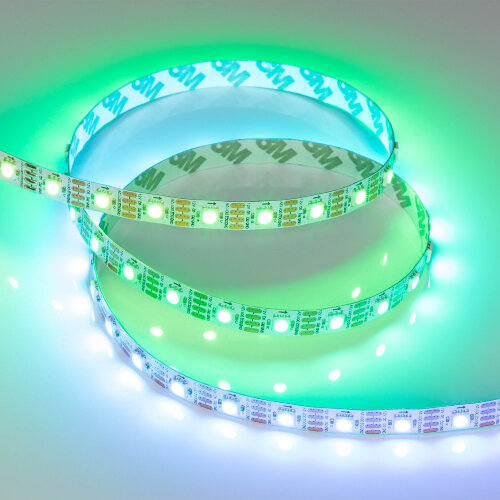 Светодиодная лента SPI-В60-10mm 12V RGB-РХ1-RAM (9.3 W/m, IP20, 5060, 5m) (Arlight, бегущий огонь) 033437 - фото 4