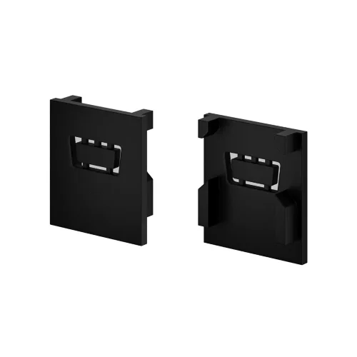 Комплект заглушек для алюминиевого профиля Exility IP 5 шт. (Черный) - фото