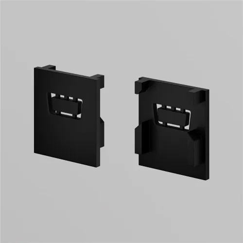 Комплект заглушек для алюминиевого профиля Exility IP 5 шт. (Черный) - фото 2