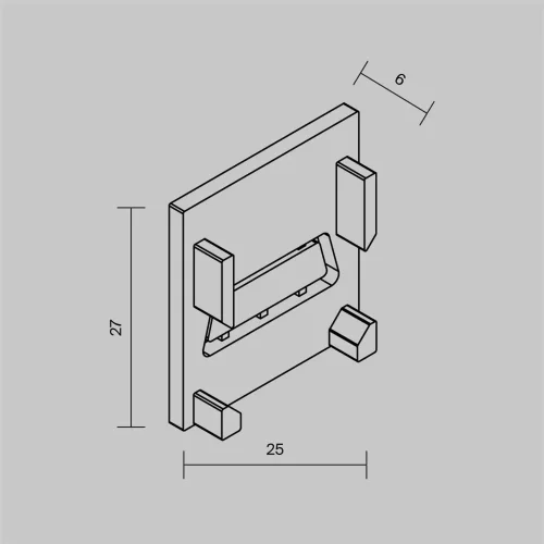 Комплект заглушек для алюминиевого профиля Exility IP 5 шт. (Черный) - фото 6