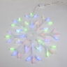 ULD-H4040-048/DTA RGB IP20 SNOWFLAKE Фигура светодиодная «Снежинка», 40х40см. Подвесная. 48 светодиодов. RGB свет. Провод прозрачный. TM Uniel - фото