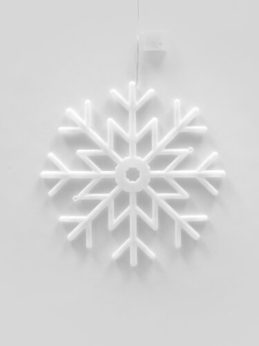 ULD-H4040-048-DTA RGB IP20 SNOWFLAKE Фигура светодиодная Снежинка, 40х40см, Подвесная, 48 светодиодов, RGB свет, Провод прозрачный, TM Uniel - фото 2