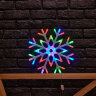 ULD-H4040-048-DTA RGB IP20 SNOWFLAKE Фигура светодиодная Снежинка, 40х40см, Подвесная, 48 светодиодов, RGB свет, Провод прозрачный, TM Uniel - фото 6