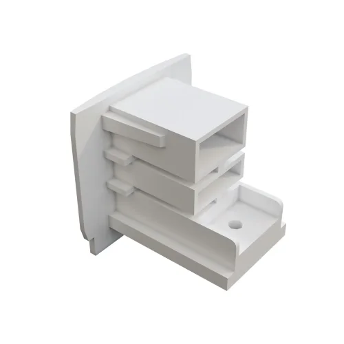 Заглушка торцевая Trinity белый, 1шт (Белый) TRA005EC-31W - фото