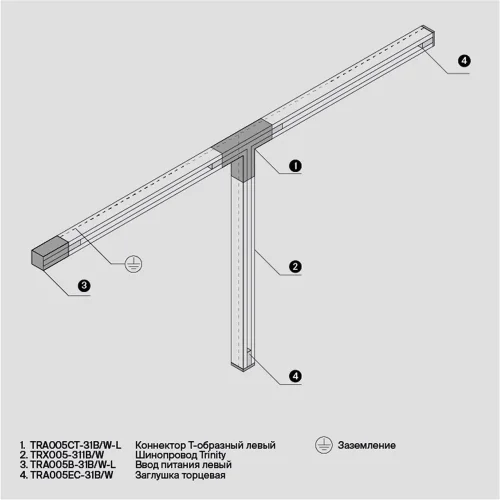 Заглушка торцевая Trinity белый, 1шт (Белый) TRA005EC-31W - фото 7