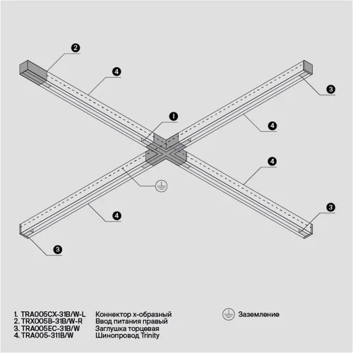 Заглушка торцевая Trinity белый, 1шт (Белый) TRA005EC-31W - фото 10