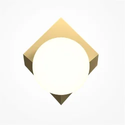 Настенный светильник (бра) Cubeo G9х1 (Латунь)