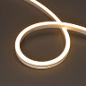 Светодиодная лента герметичная MOONLIGHT-SIDE-A140-12x17mm 24V Warm2700 (9.6 W/m, IP67, 5m, wire x2) (Arlight, Вывод боковой, 5 лет) 042783 - фото