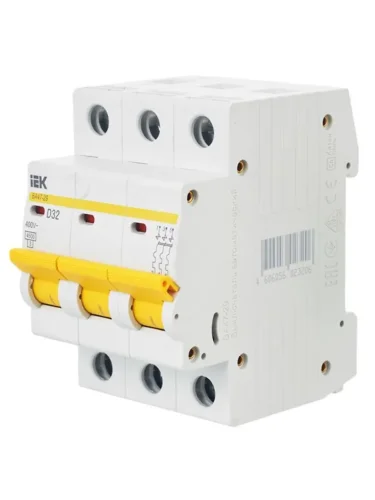 Выключатель автоматический модульный 3п D 32А 4.5кА ВА47-29 KARAT IEK MVA20-3-032-D - фото 8