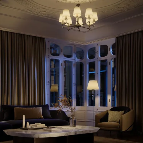 Подвесной светильник Riverside E14х8 (Хром) - фото 4