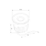 Светодиодный модуль 9W 3000K 60° BMGU1006 - фото 3