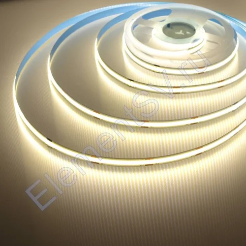 Светодиодная лента COB, 336 chip/m, day white, 12V, IP20, A232 - фото.