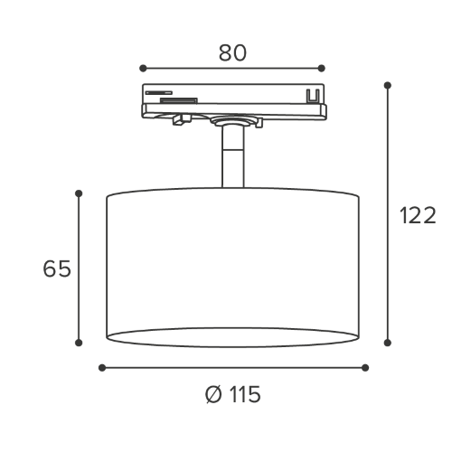 Трековый светильник WOLTA WTL-18/GX70-BL BASIC под лампу GX70 Черный BASIC - фото 2.