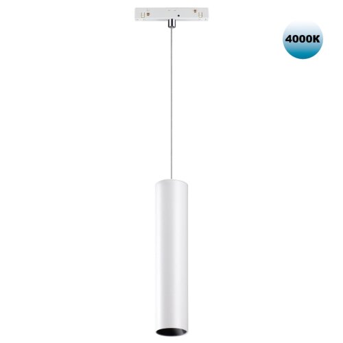 Подвес трековый светодиодный для низковольного шинопровода, длина провода 0.8м «Novotech» 358425, серия: FLUM (крепление к треку). Фото 1.