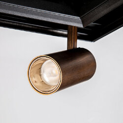 Светильник трековый для низковольтного трека SY Латунь, SY-601201-BR-10-36-NW 008210